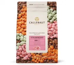 Callebaut Strawberry Flavoured White Chocolate